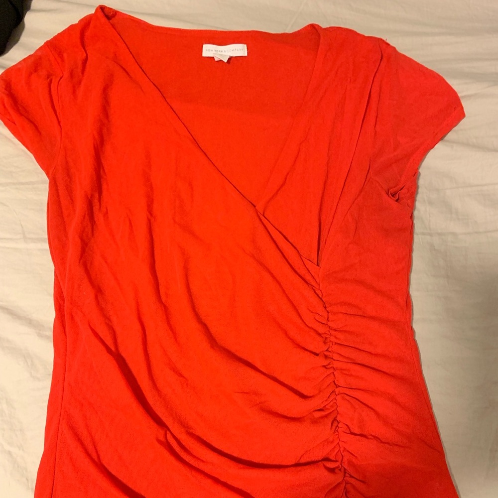 Red blouse